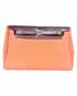 Herbag Clutch Canvas in Orange/Red, front view